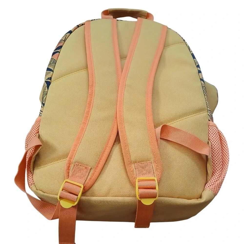 Disney Lion Guard Kion Backpack Kids OS Tan Orange 3D Ears Faux Fur School Bag‎